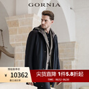 格罗尼雅（GORNIA）男士尼克服耐磨垂顺面料内里水貂绒舒暖防寒外套GBW22474500 黑色 XL