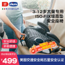 智高CHICCO儿童安全座椅增高垫isofix3-12岁婴儿车载便捷宝宝坐垫灰色