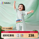 bebebus小凉风睡袋夏季宝宝婴儿薄款儿童分腿吸汗透气睡袋 L码