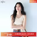 伊芙丽（eifini）伊芙丽百搭蕾丝V领背心针织衫女2025春季新款内搭基础休闲毛衫女 白色 M