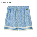 LACOSTE法国鳄鱼男装25夏季新款时尚舒适几何印花短裤|GH9928 GIL/蓝色几何印花 XL 6