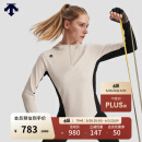 迪桑特 WOMEN’S TRAINING  女士 半拉链 连帽卫衣 BE-BEIGE M (165/84A)