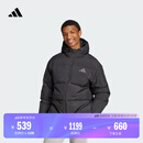 adidas暖「芯」科技530蓬拒水防泼保暖鸭绒羽绒服男阿迪达斯官方 黑色 2XL