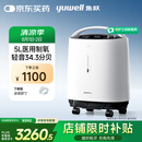 鱼跃5L升轻音升级医用低噪制氧机智能触屏带雾化8F-5W国家补贴