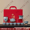 LAPULIAOVFGA品牌汝窑青花瓷功夫茶具套装家用2025新款高档泡茶壶茶杯子 请注意选择好-规格/颜色