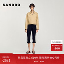 SANDRO【博主同款】2025春夏新款女装时尚外套钻饰外套SFPBL01113 米黄色 S