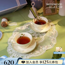 WEDGWOOD威基伍德欢愉假日树莓陶瓷咖啡杯碟套装两杯两碟 送礼礼物