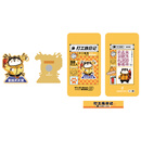 中国集邮 《打工族日记》生肖金属徽章 十二生肖文创生日礼物 《打工族日记》生肖金属徽章—狗