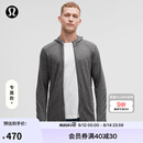 lululemon丨Surge Warm 男士拉链连帽衫 LM3DH1S 海鸥灰蒸汽灰混色 L