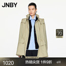 JNBY/江南布衣春秋风衣女宽松连帽A字型大廓形简约工装风5O8911830 269/绿卡其 XS