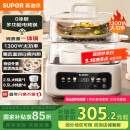 苏泊尔（SUPOR）电炖锅 煲汤锅隔水炖锅0涂层家用多功能锅炖蒸煮一体17L电炖盅炖汤锅电蒸锅 DZ20FC871