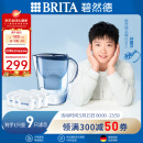 碧然德(BRITA) 滤水壶Marella蓝色3.5L 1壶9芯套装 海洋系列 家用过滤自来水净水器  孙颖莎推荐