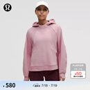 lululemon丨 Scuba 女士宽松款侧开口连帽衫 LW3IU6S 蔷薇粉 M /L