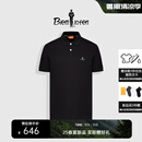 比音勒芬（Biemlfdlkk）【冰氧吧】2025春夏新款男休闲上衣多色抗菌凉感舒弹短袖POLO衫T 07黑色 XL （110）