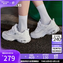 斯凯奇（Skechers）女鞋夏季厚底老爹鞋百搭透气熊猫鞋软底舒适外穿休闲运动鞋11959