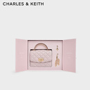 CHARLES&KEITH七夕限定礼盒链条包挂菱格小方包CK17-50701608-A Cotton Candy Pink棉花糖粉 S