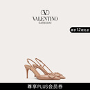 华伦天奴VALENTINO[礼物]女士 VLOGO SIGNATURE 漆皮高跟鞋 肉桂粉色 35.5 （偏大半码）