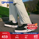 FILAFUSION 斐乐潮牌【章昊同款】男鞋2025新款厚底帆布鞋运动休闲鞋 黑/奶白-BG 42