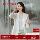 EP雅莹[真丝系列]女装 收腰七分袖薄款职场西装外套 夏季商场同款1118A 白色 M