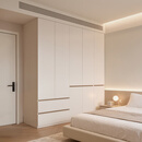 全友家居现代简约顶天立地大衣柜家用卧室分段式衣橱边柜组合 【白色】2*2.4m|五门衣柜 堪比定制+内配感应灯+双色可选