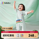 bebebus小凉风睡袋夏季宝宝婴儿薄款儿童分腿吸汗透气睡袋 L码