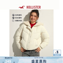 HOLLISTER24冬款人造毛皮内衬保暖厚夹克棉服外套女装KI344-4601 暖象牙色 M (165/92A)