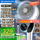 艾美特（AIRMATE）【白天鹅MAX】语音智能空气循环扇18档直流变频家用电风扇台式落地扇负离子净化 FA23-SRDI151