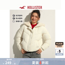 HOLLISTER24冬款人造毛皮内衬保暖厚夹克棉服外套女装KI344-4601 暖象牙色 M (165/92A)