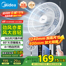美的（Midea）【飓风节能】七叶柔风立式电风扇/家用轻音落地扇/台式小型风扇/大风力遥控定时摇头风扇SAH35BSJ