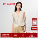 EP雅莹女装 肌理感提花玉石扣国风马甲小坎肩叠穿 2025春夏新款1033A 白色 M