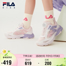 FILA斐乐童鞋儿童运动鞋2025夏季中大童男女太空舱透气跑步鞋