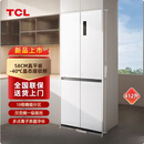 TCL双门对开门1.76/1.85/1.9米高十字四门58cm深一级风冷零嵌入冰箱 412升75cm宽 一级底部散热 