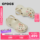 卡骆驰crocs经典云朵老爹鞋洞洞鞋时尚百搭女鞋拖鞋一脚蹬|206750 骨白色-2Y2(含智必星) 36 /37(230mm)