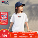 FILA KIDSx原田治联名系列儿童短袖T恤2025夏季大童凉感上衣