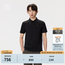 KOLON SPORT/可隆SECO POLO衫 男子户外运动抗菌UPF50+防晒吸湿速干短袖T恤 LHPT5MTT29-BK 黑色 L 175/96A