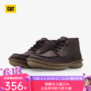 CAT卡特工装靴男士马丁靴防滑厚底户外英伦风牛皮靴子P725410N3EDC17 深褐 42