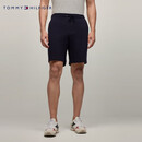 Tommy Hilfiger【合身运动】男装字母刺绣纯色百搭休闲抽绳运动短裤