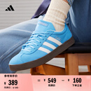 adidas「T头鞋」VL COURT复古休闲板板鞋德训鞋男女阿迪达斯轻运动   蓝色/亮白/树脂黄   37
