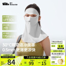 蕉下（beneunder）防晒护颈口罩女防晒面罩防紫外线线脸基尼蓝烟灰AL207