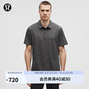 lululemon丨Soft Jersey 男士短袖针织休闲衫 LM3FMZS 杂色黑/杂色石墨灰 XL
