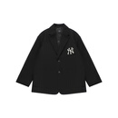 MLBFW22 纽约洋基队 Logo刺绣休闲宽松西装外套 男女同款 黑色 开学 黑色 L