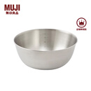 无印良品（MUJI）  不锈钢 盆 餐具 家用揉面盆洗菜发面盆  和面盆 料理盆 银色 XL 直径28*高11.5cm
