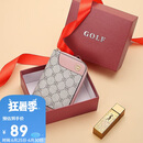 高尔夫（GOLF）卡包女时尚印花多卡位大容量女士零钱包短款银行卡袋生日礼物女