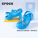 卡骆驰（CROCS）贝雅儿童洞洞鞋男女童户外包头沙滩鞋拖鞋/207013/207012 海蓝-456 34 (205mm)