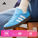 adidas「T头鞋」VL COURT复古休闲板板鞋德训鞋男女阿迪达斯轻运动   蓝色/亮白/树脂黄   37