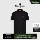 比音勒芬（Biemlfdlkk）【冰氧吧】2025春夏新款男休闲上衣多色抗菌凉感舒弹短袖POLO衫T 07黑色 XL （110）