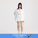 RE'VAN【古力娜扎同款】芮范2025夏季新品白色立体花三件套装RL32403349 白色 XS /34