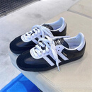 阿迪达斯 （adidas）阿迪达斯Samba OG德训鞋75周年限定黑色复古T头板鞋JP5282 JP5282黑白 偏小建议选大半码 38.5