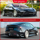 曼影适用特斯拉25款焕新版3大包围YOFER前杠保险杠model3前脸套件改装 套装龙潮MAX前杠侧裙运动后 套装特斯拉Model320242025