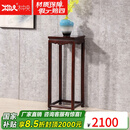 木中央 红木家具 印尼黑酸枝 学名:阔叶黄檀花架 客厅实木架子中式装饰架 仿古落地兰花花盆大花几 单个花架38*38*78cm